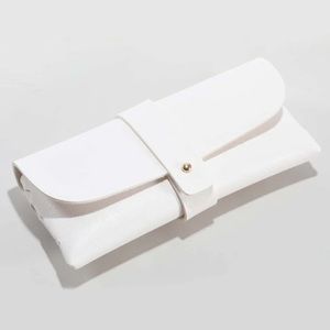 White eye glass case